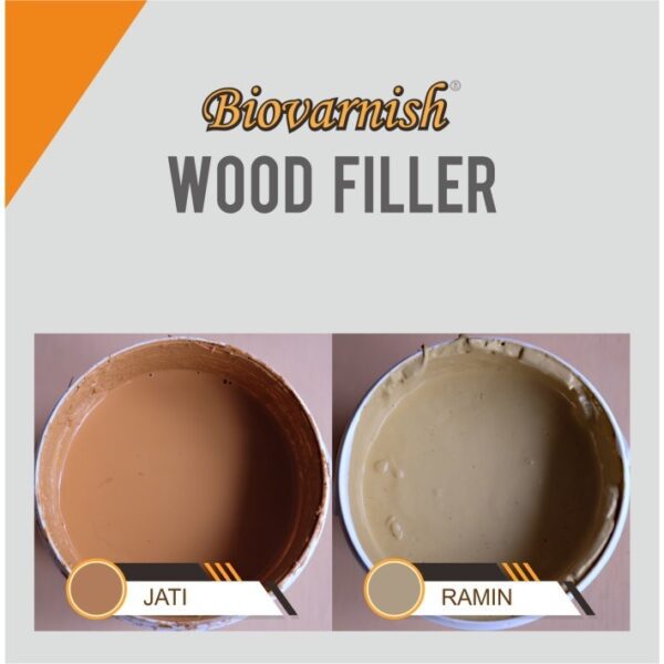 Dempul Kayu Jati dan Ramin Waterbased - Biovarnish Wood Filler 1,5kg - Image 3