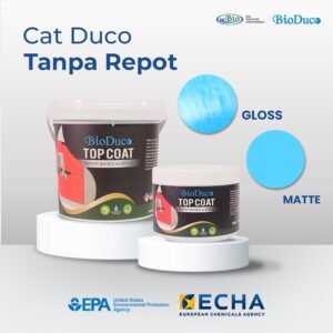 Plitur Waterbased - Bioduco Top Coat Gloss dan Matte 1Kg