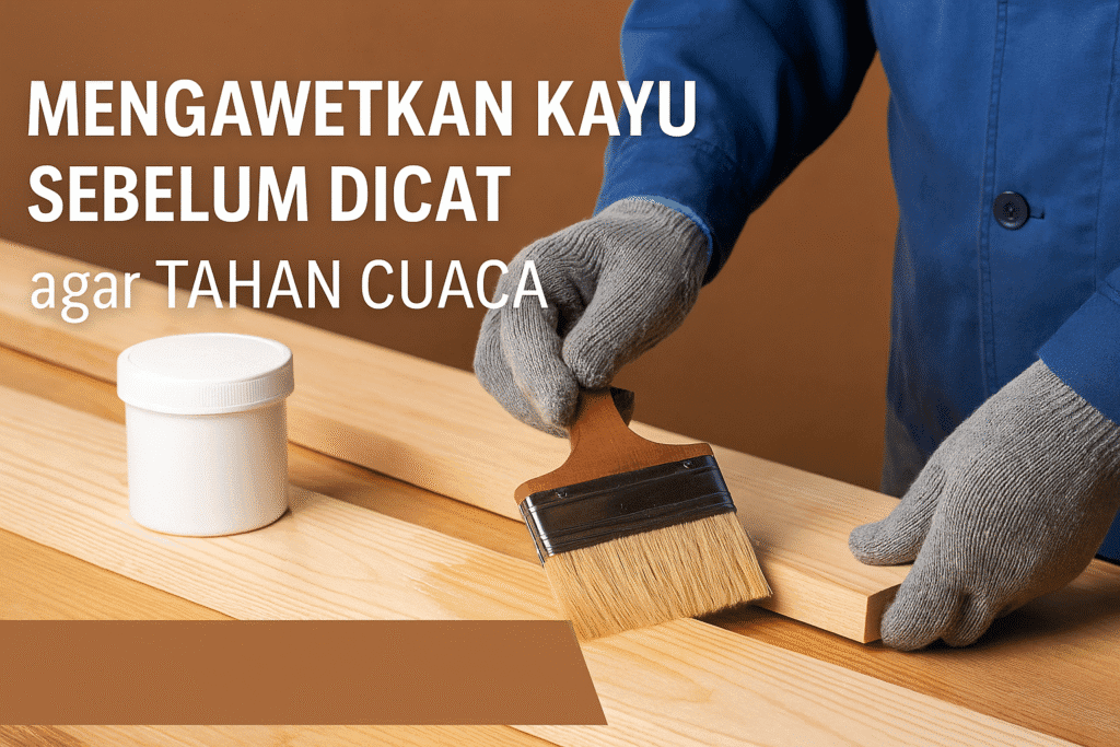 mengawetkan kayu sebelum dicat